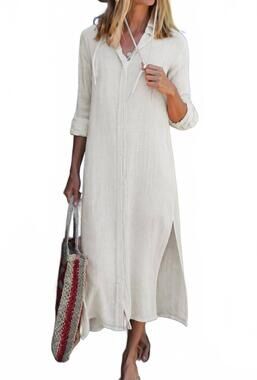 NEW FELICITE boyfriend maxi dress in birch